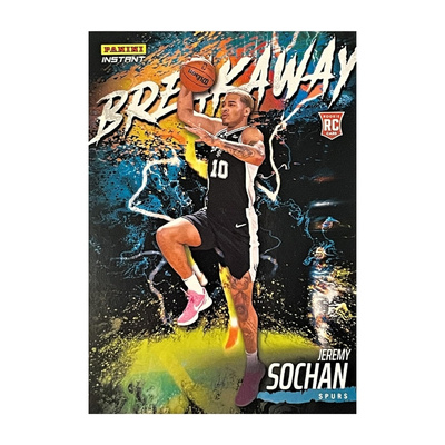 Jeremy Sochan Panini card + toploader NBA Breakaway Rookie Card 2022/2023 San Antonio Spurs