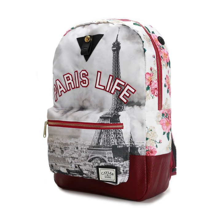 Cayler and Sons backpack WL Paris Life Uptown maroon / mc