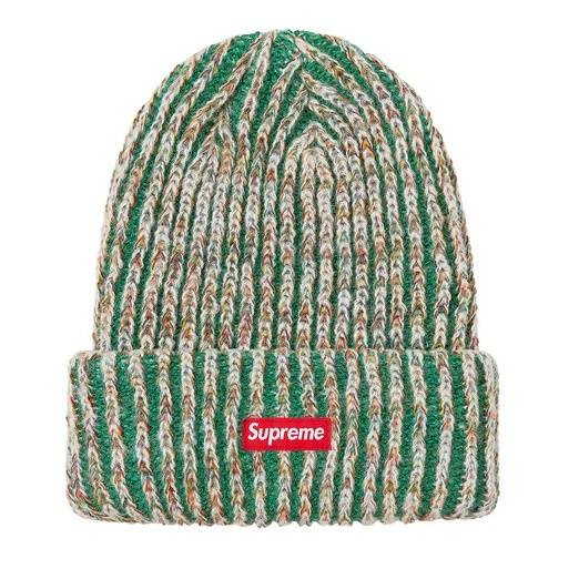 Czapka zimowa Supreme® beanie Rainbow Knit Loose Gauge dark green