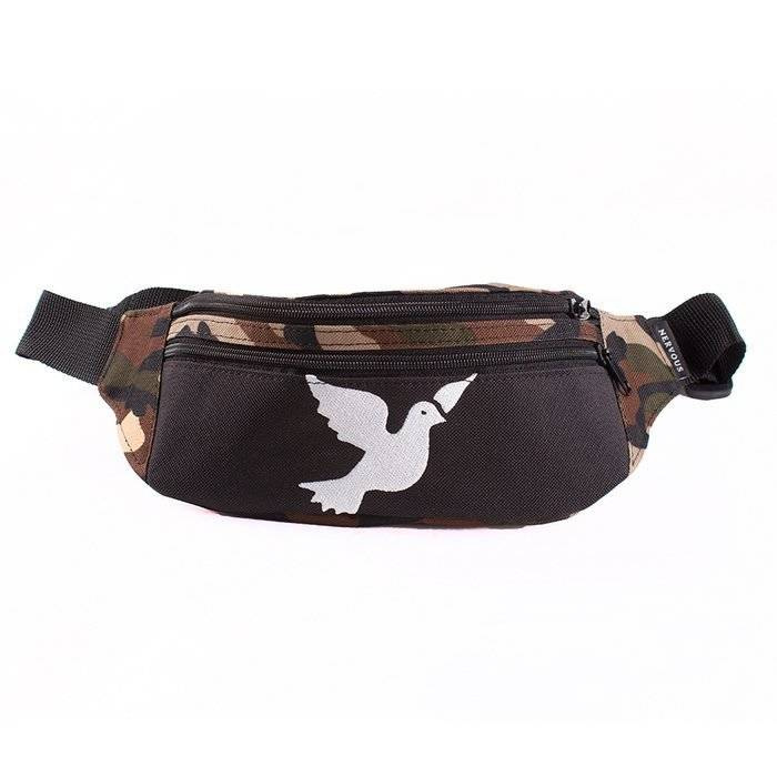 Nervous hipbag Big Icon black / camo