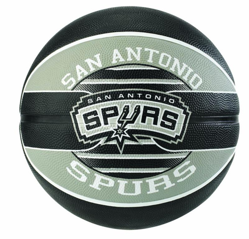 Piłka do koszykówki Spalding NBA Team San Antonio Spurs size. 7 black / grey