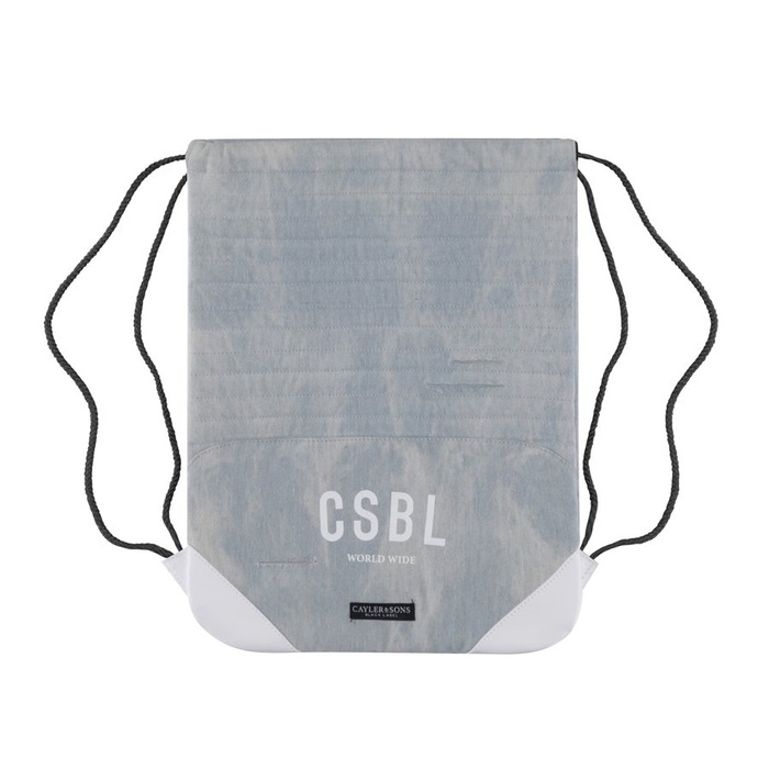 Cayler and Sons gymbag BL Moto light blue denim / white