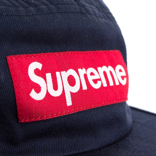 Czapka z daszkiem Supreme 5-panel Washed Chino Twill Camp Cap navy