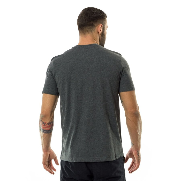 Koszulka męska Kappa t-shirt Domino dark grey melange / white