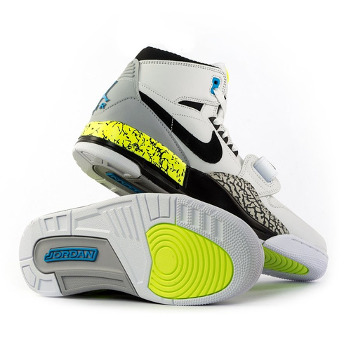  Buty do koszykówki Air Jordan Legacy 312 NRG "Billy Hoyle"  white / black-volt-vivid blue (AQ4160-107) TM