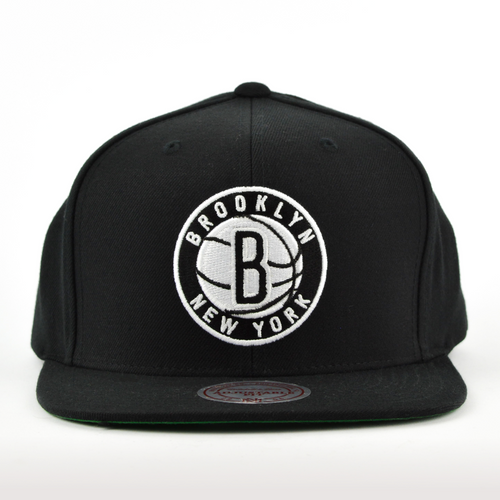 Czapka z daszkiem Mitchell and Ness snapback Solid Team Colour SB Brooklyn Nets black 