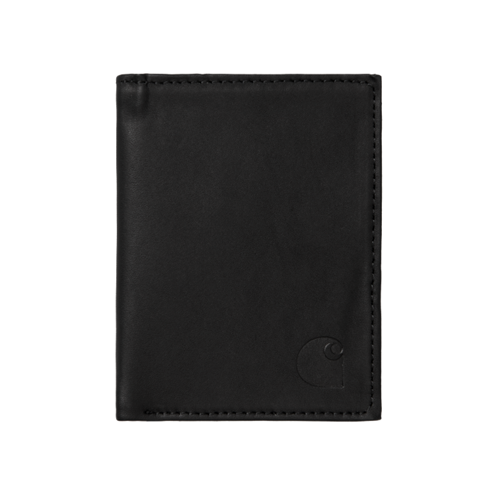 Carhartt WIP Portfel skórzany  Fold Leather Wallet black