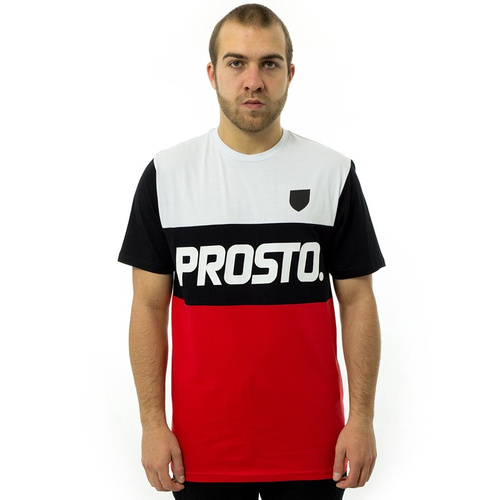 Koszulka męska Prosto Klasyk t-shirt Reyal white / red / black