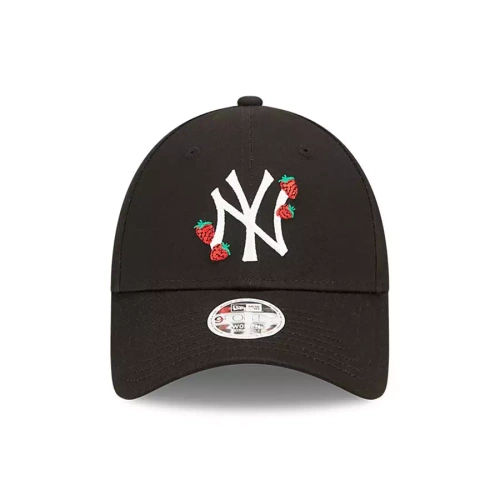 New Era czapka z daszkiem strapback 9FORTY Wmns Strawberry MLB New York Yankees black