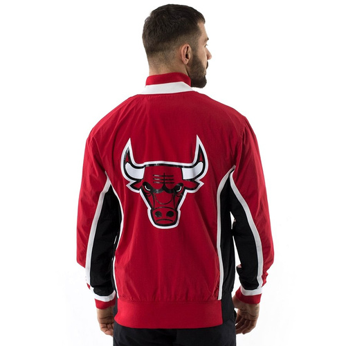 Mitchell and Ness NBA Authentic Warm Up Jacket Chicago Bulls red