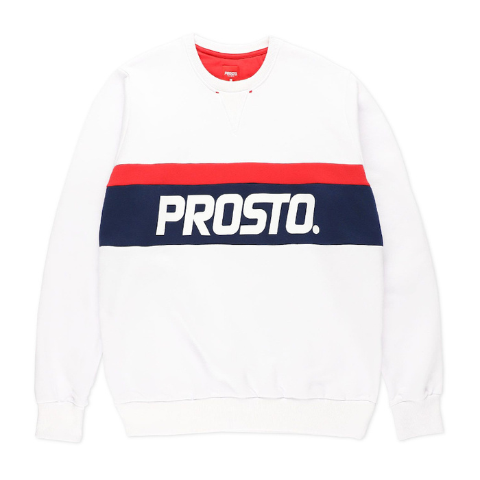 Bluza męska Prosto Klasyk crewneck Tonalto white