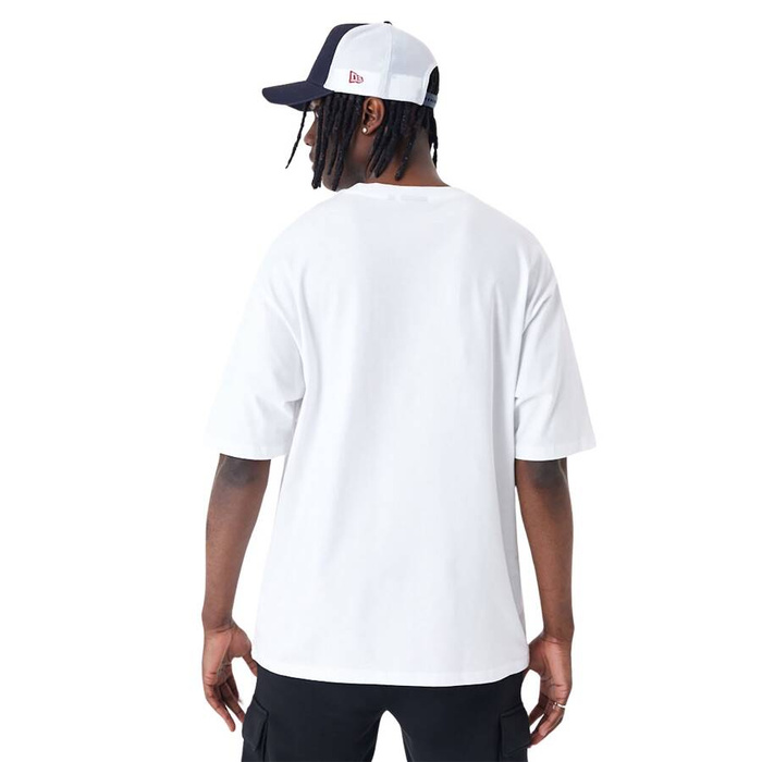 New Era Spray Graphic Oversized T-Shirt white