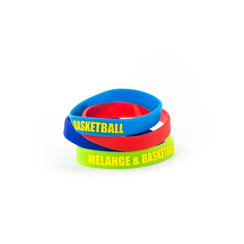 MAT Wear wristband Melange&Basketball red / white