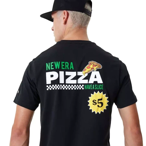 New Era t-shirt Pizza Graphic black