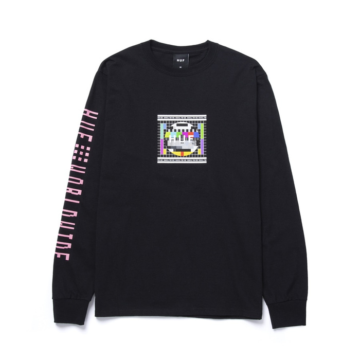 HUF longsleeve Test Screen black