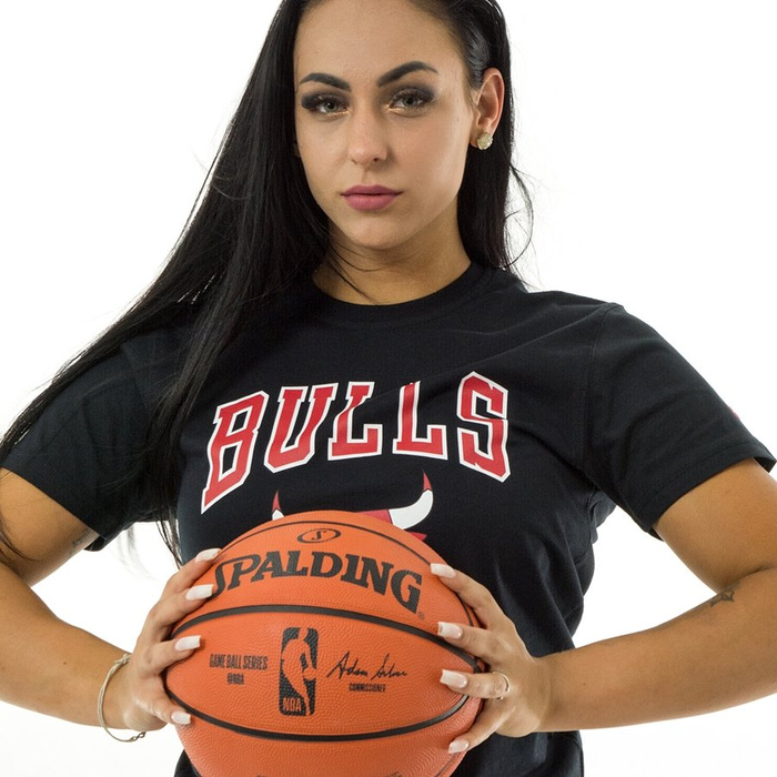 Koszulka damska New Era t-shirt Team Logo Chicago Bulls black