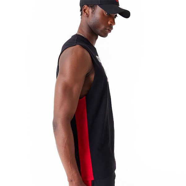 New Era NBA Colour Block Chicago Bulls Tank Top black
