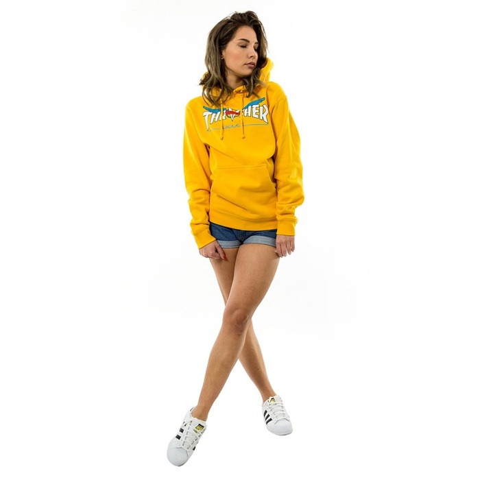 Thrasher x Venture Bluza damska z kapturem hoody Collab Gold