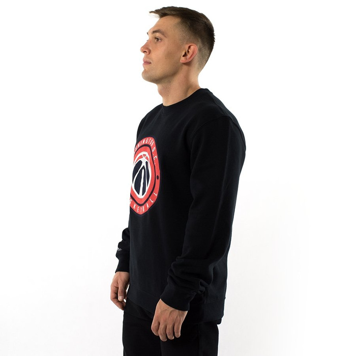 Bluza męska Mitchell and Ness crewneck Circle Patch Washington Wizards black