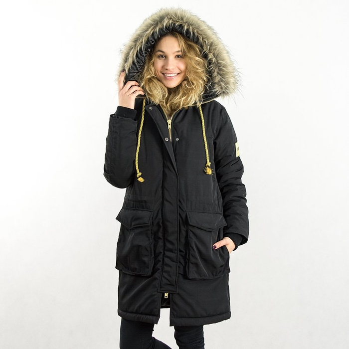Kurtka Prosto jacket WMNS Parka Fur black