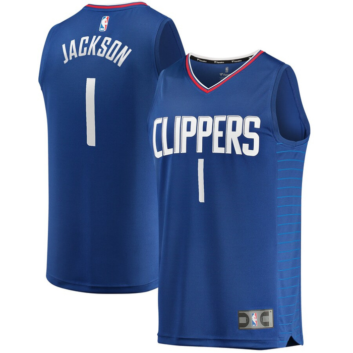 Fanatics Replica Jersey NBA Icon Edition Los Angeles Clippers Reggie Jackson blue 