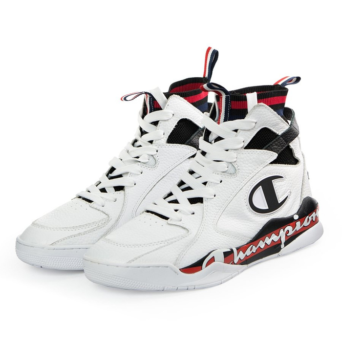 Buty męskie Champion Reverse Weave Mid Cut Shoe Zone 93 High Leather white (S20989-WW006) M