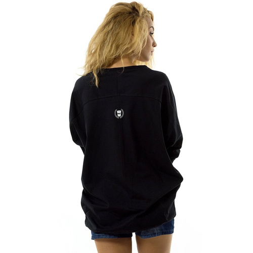 Melanżowe Akcesoria Tekstylne koszulka damska WMNS Oversize Tee Sunshine Melange black