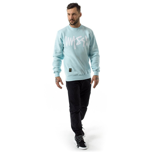 Bluza męska Mass Denim crewneck Signature Anniversary light blue