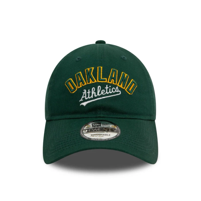New Era cap 9TWENTY Strapback MLB Wordmark Oakland Athletics dark green