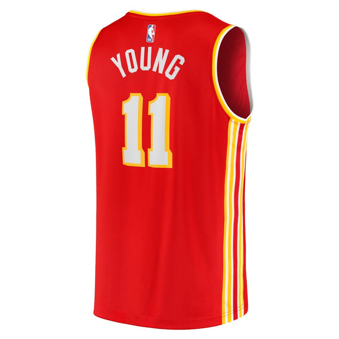 Fanatics Replica Jersey NBA Icon Edition Fast Break Atlanta Hawks Trae Young red
