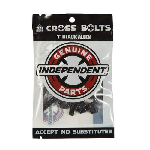 Independent Trucks Cross Bolts Allen In black 1"
