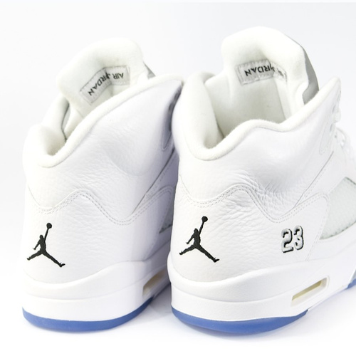 Jordan V Retro Metallic Silver - blanc / argent metallic / noir (136027-130)