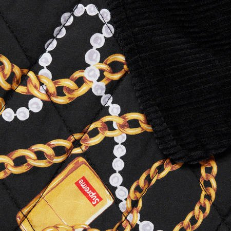 Supreme® Chaines Quilted Jacket black