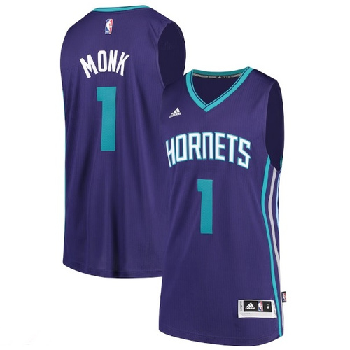 Adidas Swingman Jersey NBA Charlotte Hornets Malik Monk purple