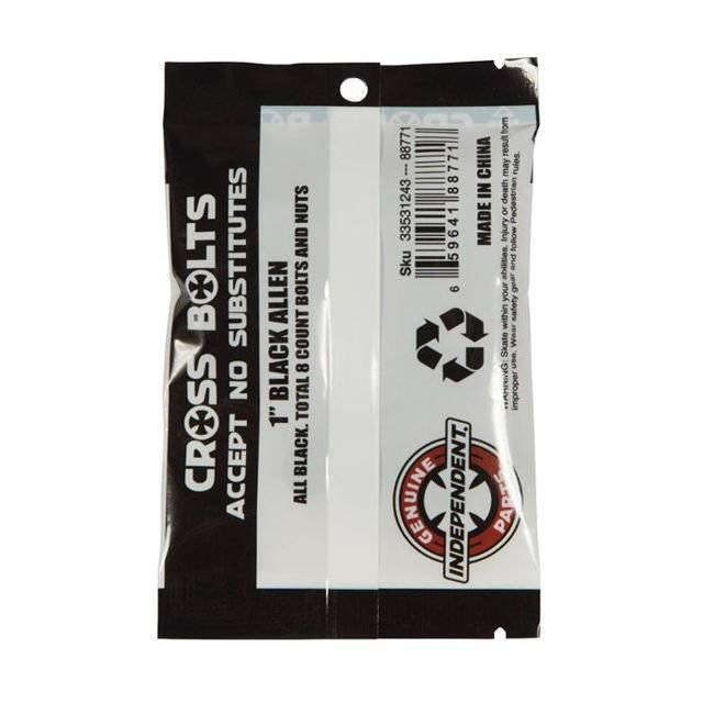 Independent Trucks montażówki do deskorolki Cross Bolts Imbus In black 1"