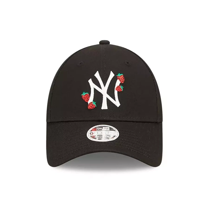 New Era czapka z daszkiem strapback 9FORTY Wmns Strawberry MLB New York Yankees black