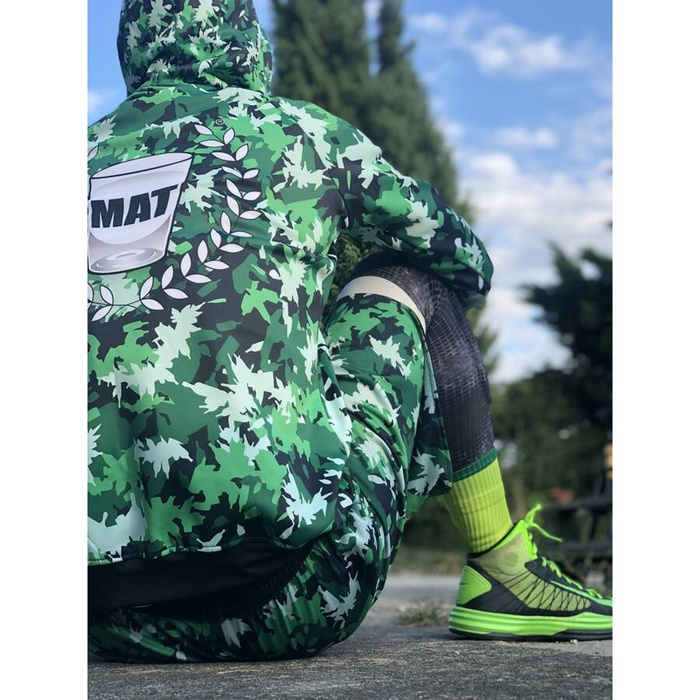  Proton x Melanżowe Akcesoria Tekstylne x MAT Wear bluza męska z kapturem Tech Zip Hoody Bottle Camo 