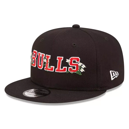 New Era czapka z daszkiem 9FIFTY snapback NBA Flower Wordmark Chicago Bulls black
