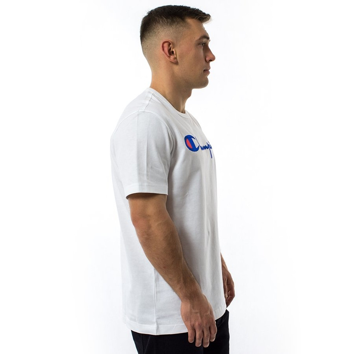 Champion koszulka męska Reverse Weave Emb. Script Logo Tee white (210972/WW001)