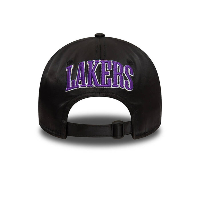 New Era czapka z daszkiem 29TWENTY Strapback Satin Los Angeles Lakers black
