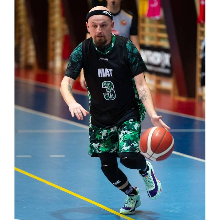 Proton x Melanżowe Akcesoria Tekstylne x MAT Wear Reversible Jersey & Shorts Bottle Camo white / black / camo