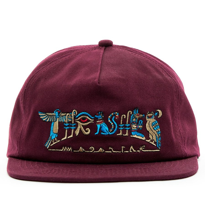 Thrasher snapback Hieroglyphic maroon