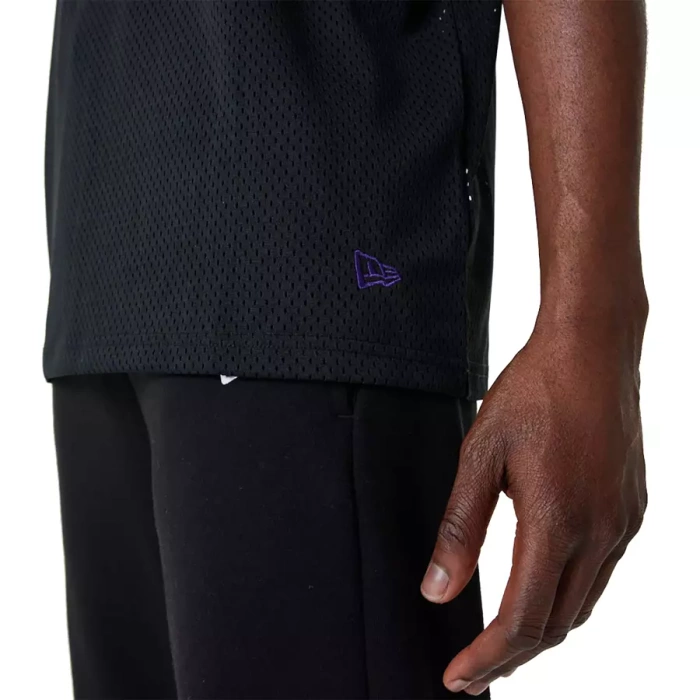 New Era koszulka męska Oversized Mesh NBA Team Logo Los Angeles Lakers black
