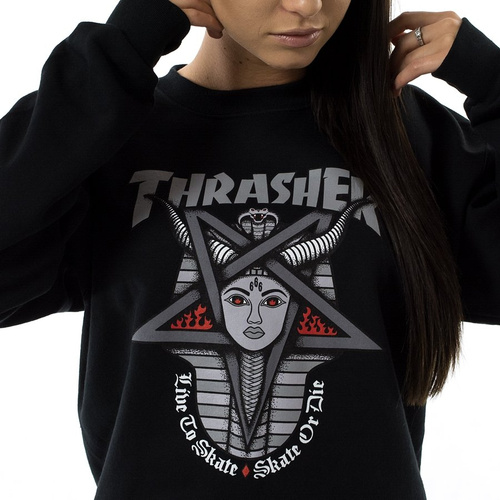 Bluza damska Thrasher crewneck Goddess black
