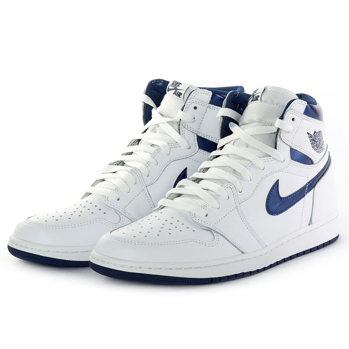  Buty do koszykówki Air Jordan 1 Retro OG "Metallic Navy" white (555088-106) TM
