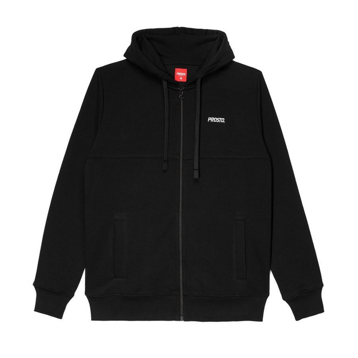 Bluza męska z kapturem Prosto Klasyk Hoody Zip Basic black