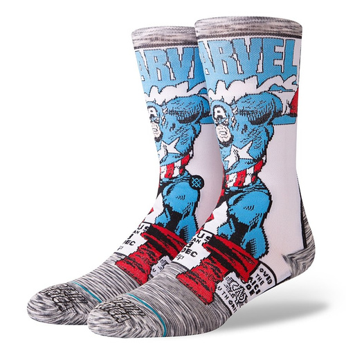 Stance socks Foundation Captain America Comic grey
