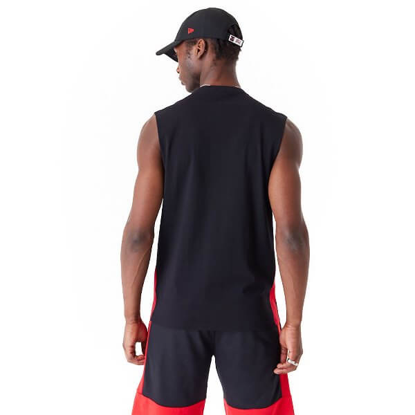 New Era NBA Colour Block Chicago Bulls Tank Top black