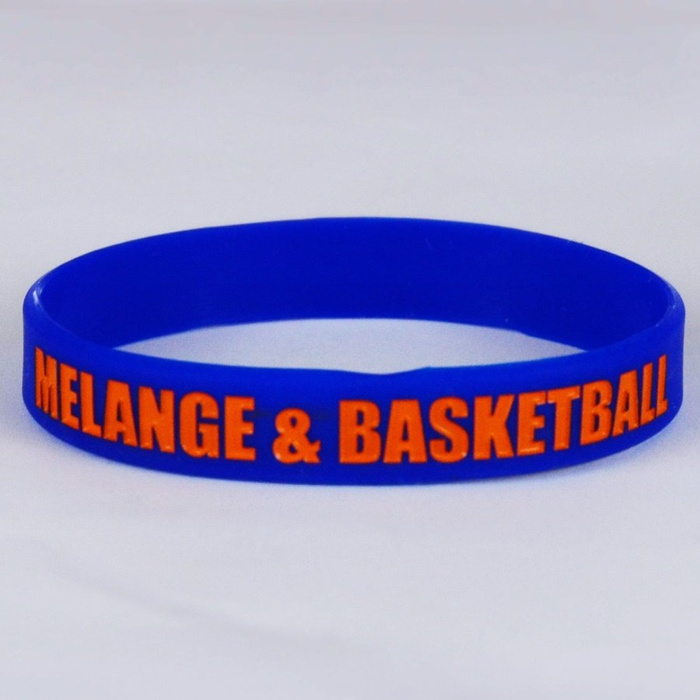 Opaska na rękę MAT Wear opaska Melange&Basketball royal / orange