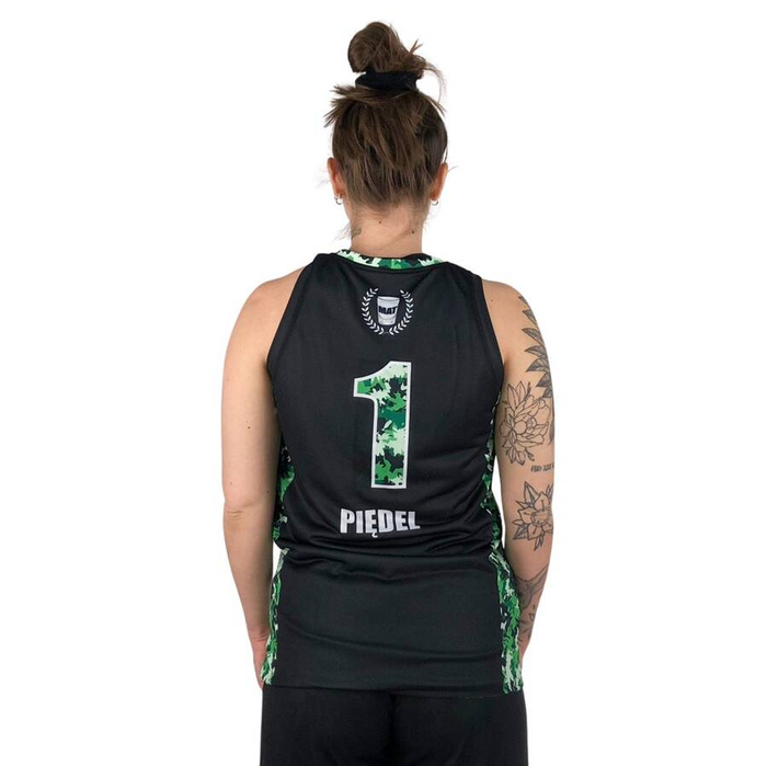 Proton x Melanżowe Akcesoria Tekstylne x MAT Wear WMNS reversible jersey Bottle Camo white / black / camo